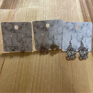 Hand-crafted Christmas Earrings